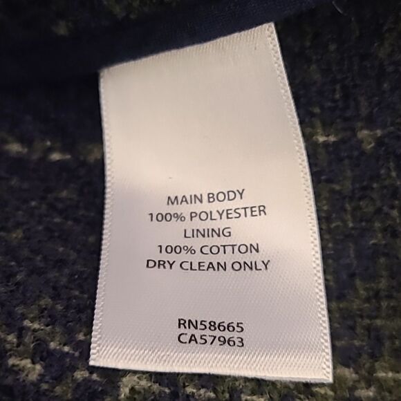 Treasure & Bond Shirt Jacket  Shacket  Blue/ Green Abel Plaid Size 3X - Picture 12 of 13